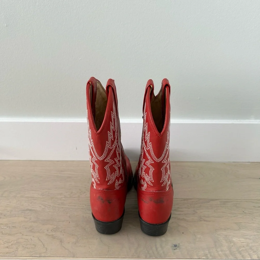 Durango Kid’s red cowboy boots size 12.5 - Picture 5 of 8